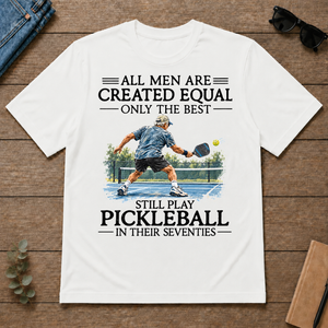 Men Still Playing Pickleball In Their Seventies_ - white - TS2D-White