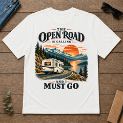 Traveling The Open Road Is Calling And I Must Go - white - TS2D-White