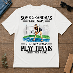 1 Real Grandmas Play Tennis - white - TS2D-White