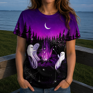 Let's Get Toasted Purple All Over Print Shirt