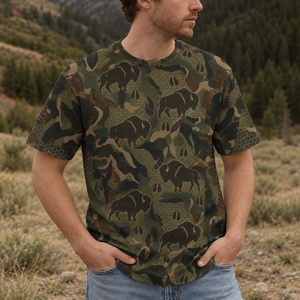 Bison Hunting All Over Print