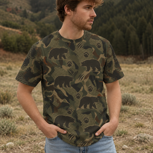 Black Bear Hunting All Over Print