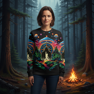Bigfoot Mountain Adventure All Over Print Shirt