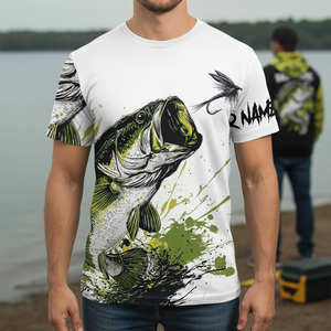 Custom Name Largemouth Bass All Over Print Shirt