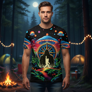Bigfoot Mountain Adventure All Over Print Shirt