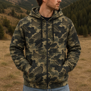 Grouse Camouflage Graphic Pattern All Over Print Shirt