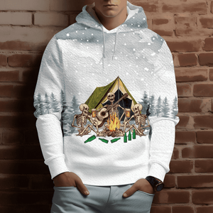 Today's Good Mood Is Sponsored By Camping and Beer All Over Print Shirt