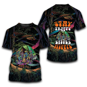 Camping Stay Trippie Little Hippie All Over Print Shirt