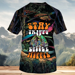 Camping Stay Trippie Little Hippie All Over Print Shirt