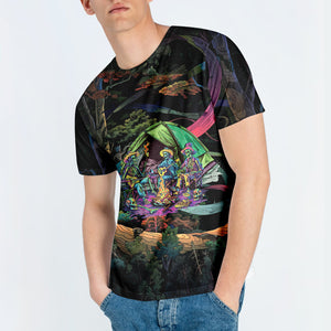 Camping Stay Trippie Little Hippie All Over Print Shirt