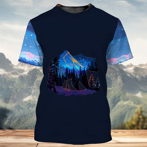 Weekend Forecast Camping With A Chance Of Drinking All Over Print Shirt