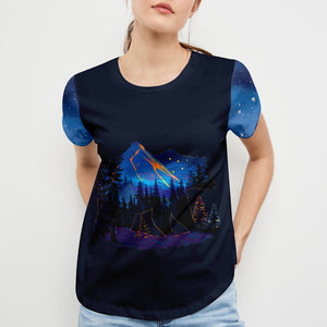Weekend Forecast Camping With A Chance Of Drinking All Over Print Shirt