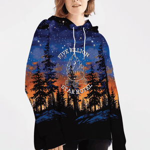 Camping Five Billion Star Hotel All Over Print Shirt