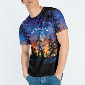 Camping Five Billion Star Hotel All Over Print Shirt