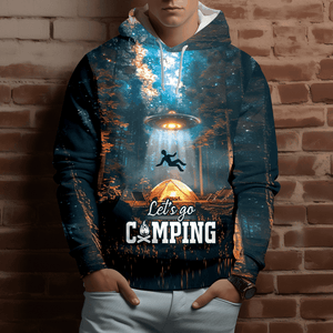 Let's Go Camping UFO All Over Print Shirt