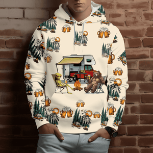 Funny Camping Crazy Friend All Over Print Shirt