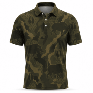 Wild Boar Hunting Men Polo Shirt