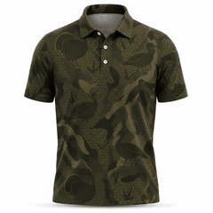 Wild Turkey Hunting Men Polo Shirt
