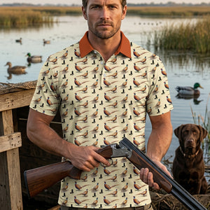 Pheasant Hunting Men Polo Shirt