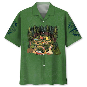 Camping Is A-Maze-Ing Hawaiian Shirt