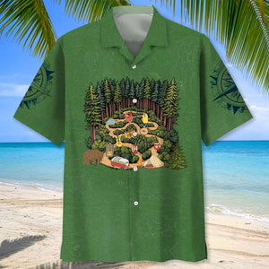 Camping Is A-Maze-Ing Hawaiian Shirt