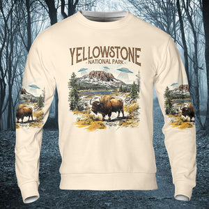 Vintage Yellowstone National Park All Over Print Shirt