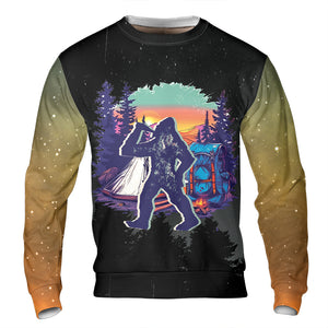 Camping God Is Great Beer Is Good and People Are Crazy All Over Print Shirt