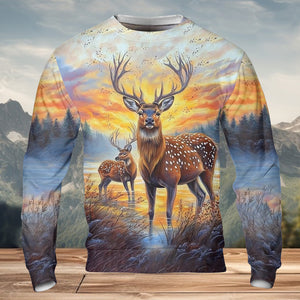 Deers In The Wild All Over Print Shirt