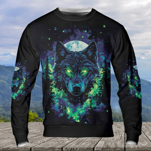 Look Deep Into The Nature And You Will Understand Everything Better Wolf All Over Print Shirt