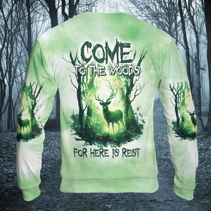 Come To The Woods For Here Is Rest All Over Print Shirt