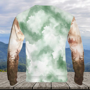 Into The Forest I Go Green Compass All Over Print Shirt