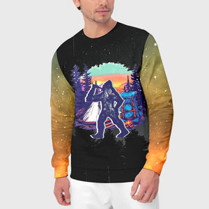 Camping God Is Great Beer Is Good and People Are Crazy All Over Print Shirt