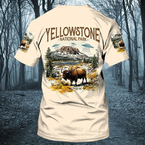 Vintage Yellowstone National Park All Over Print Shirt