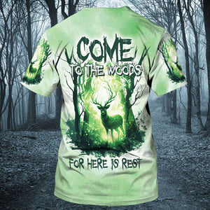 Come To The Woods For Here Is Rest All Over Print Shirt