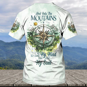 Into The Mountains I Go All Over Print Shirt