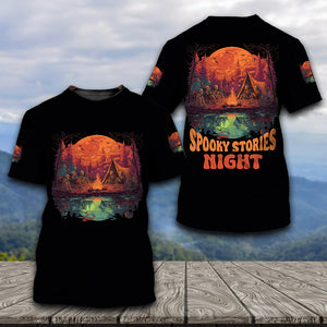 Upside-Down Haunted Camping All Over Print Shirt
