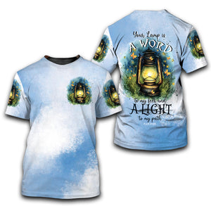 Your Lamp Is A Word To My Feet And A Light To My Path All Over Print Shirt