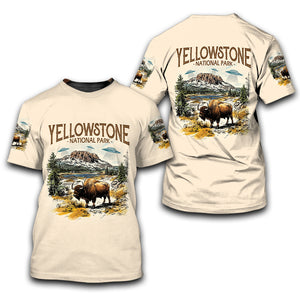 Vintage Yellowstone National Park All Over Print Shirt