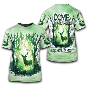 Come To The Woods For Here Is Rest All Over Print Shirt