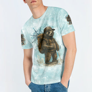Sloth Not All Who Wander Are Lost All Over Print Shirt
