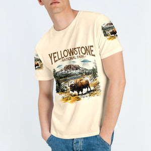 Vintage Yellowstone National Park All Over Print Shirt