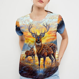 Deers In The Wild All Over Print Shirt