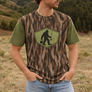 Bigfoot Fishing Camo All Over Print