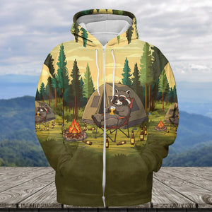 Funny Raccoon Drinking Not All Who Wander Are Lost All Over Print
