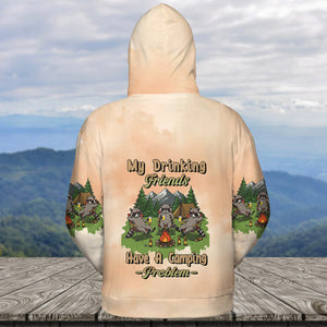 My Drinking Friends Have A Camping Problems All Over Print Shirt