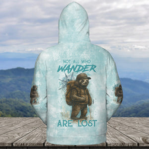 Sloth Not All Who Wander Are Lost All Over Print Shirt
