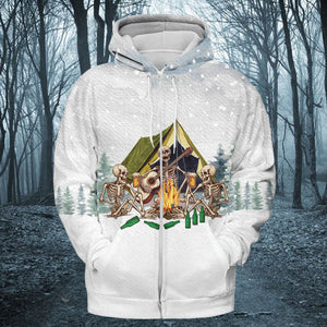 Today's Good Mood Is Sponsored By Camping and Beer All Over Print Shirt