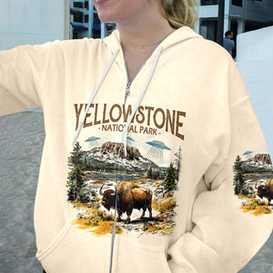 Vintage Yellowstone National Park All Over Print Shirt