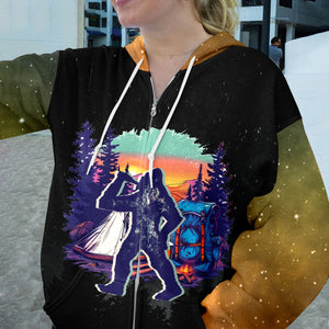 Camping God Is Great Beer Is Good and People Are Crazy All Over Print Shirt