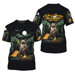 Making Memories Camping Bear All Over Print Shirt